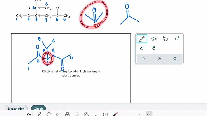 ALEKS: Drawing a skeletal structure from a condensed structure