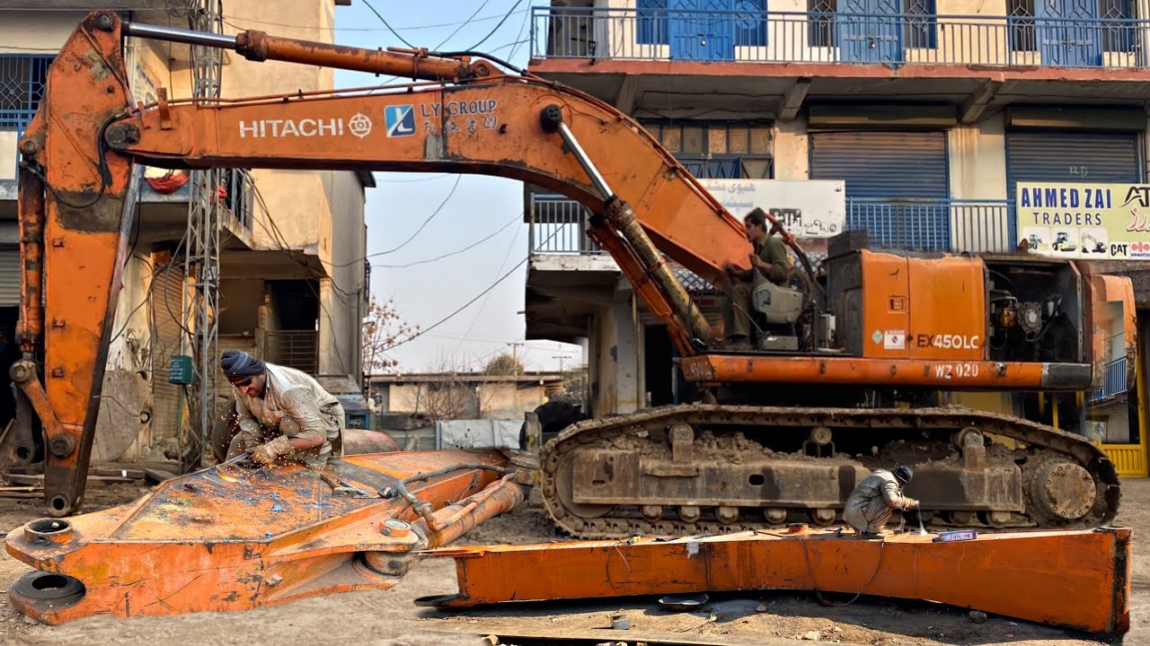 Excavator Whose Boom Was Cracked And Repaired By Welding is Very Good. YouTube