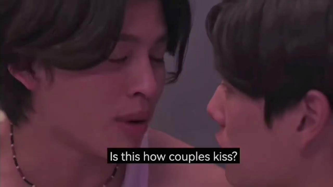 PalmNueng random kiss scene in NLMG series#pondphuwin#neverletmegoseries