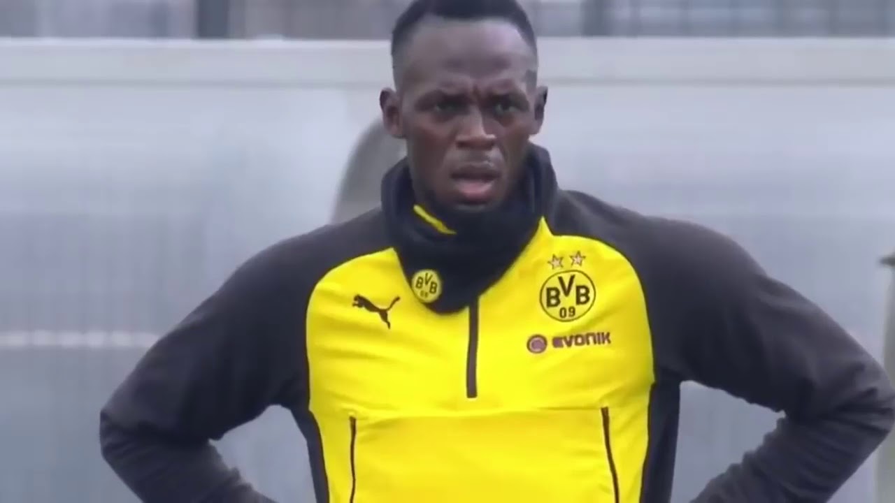USAIN BOLT training with BV 09 Borussia Dortmund