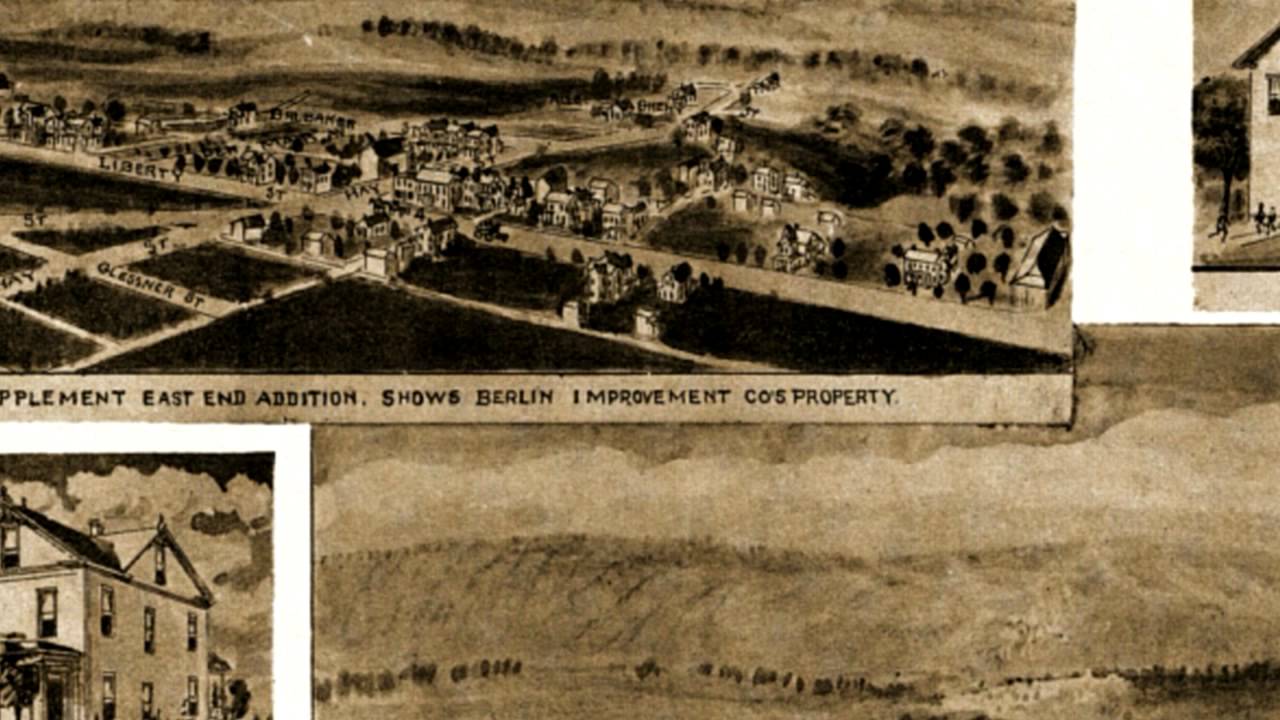 Berlin Pennsylvania 1905 Panoramic Bird's Eye View Map 6426 YouTube