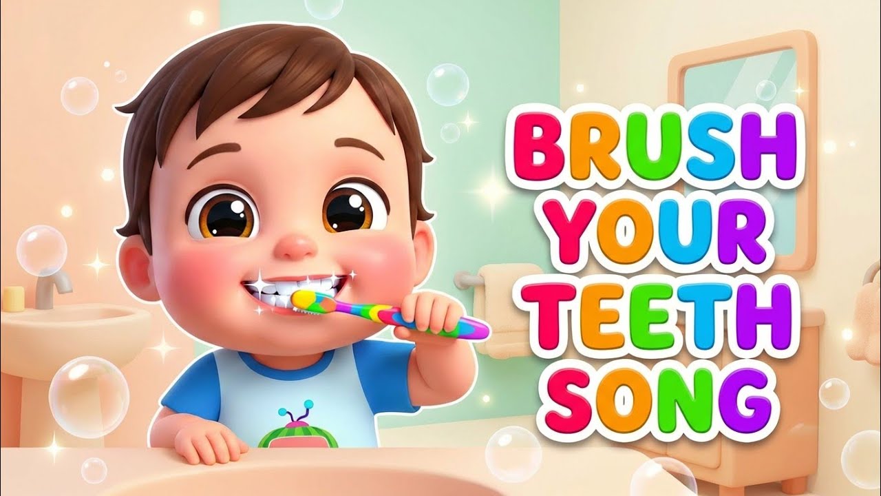 Brush Your Teeth Song for Kids 🦷✨ | Fun Morning & Night Tooth Brushing Rhyme