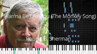 🎹 I Wan'na Be Like You (The Monkey Song), Robert B. Sherman, Synthesia Piano Tutorial