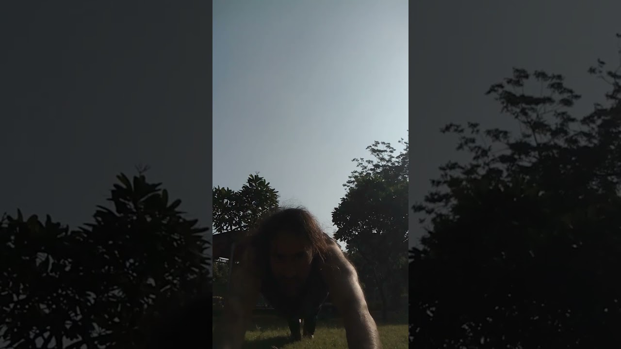 Extended arm pushups!! tough.  form!! 