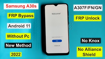 Samsung A30s (A307FN) FRP Bypass Android 11 Without Pc No Knox/Alliance New Method 100% Working 2022