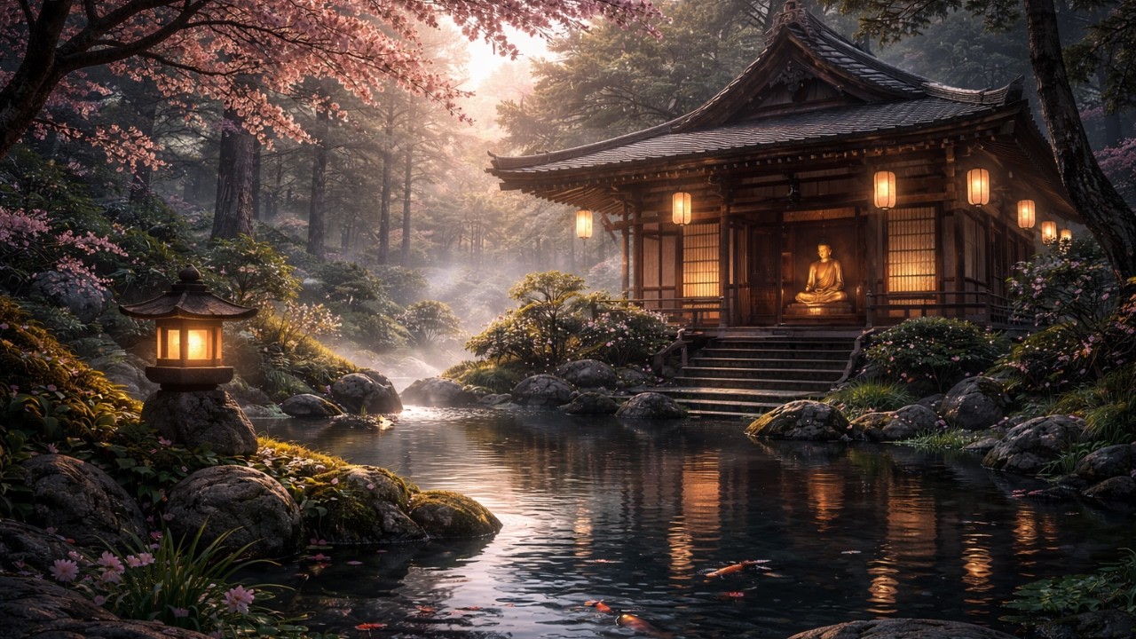 Serene Temple Garden in Japan | Relaxation & Mindfulness