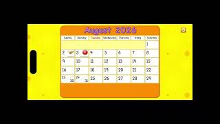 Starfall Calendar August 2026 