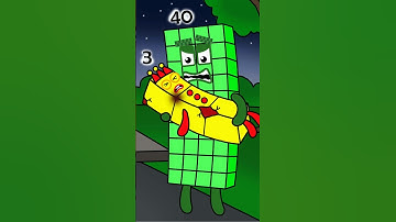 Distress Call: NB 40 Carrying NB 3, Immediate Help Required#shorts #numberblocks