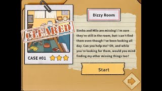 Find Hidden Cats | Detective Mio | Dizzy Room | Case #01 | Level 1 | Solved | Walkthrough screenshot 3