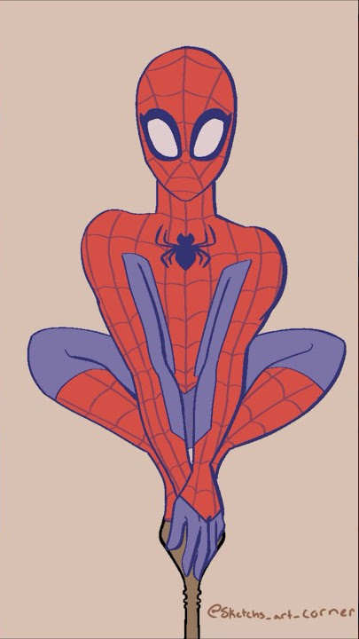 For all you wannabe Spidersona makers who are about as good at drawing as I  am, I made this little template from a Homecoming poster. Feel free to use  it! : r/Spiderman