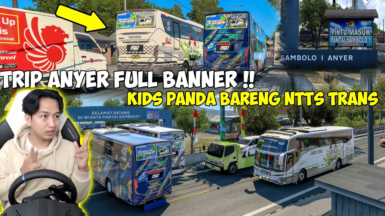 TRIP ANYER FULL BANNER !! KIDS PANDA BARENG NTTS TRANS INI SERU BANGET