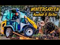 WINTERGARTEN BAUEN | Aushub mit BAGGER & BODENPLATTE betonieren! | Home Build Solution