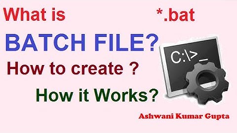 What is Batch File ? How to create Batch File ? How Batch File works? in Hindi/Urdu