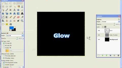 GIMP tutorials - Glowing text
