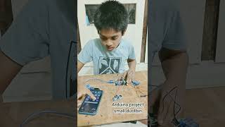 My 1 arduino project smart dustbin #trendingshorts #youtubeshorts #viralvideo #reels #harshavlogs