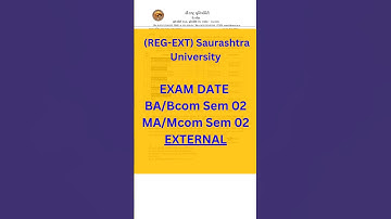 Saurashtra University New Update #saurastrauniversityexamsaurashtra #saurashtrauniversity #universit