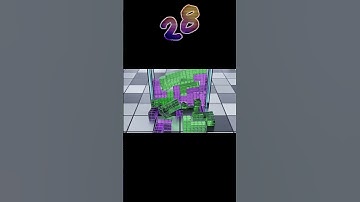 Only one type of block - Softbody Tetris with L Block #shorts #you28