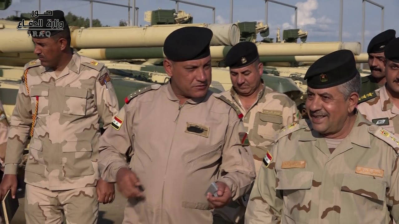 ابطال الفرقة المدرعة التاسعة ينفذون تمرينا بالذخيرة الحية على دبابة T90 الروسية