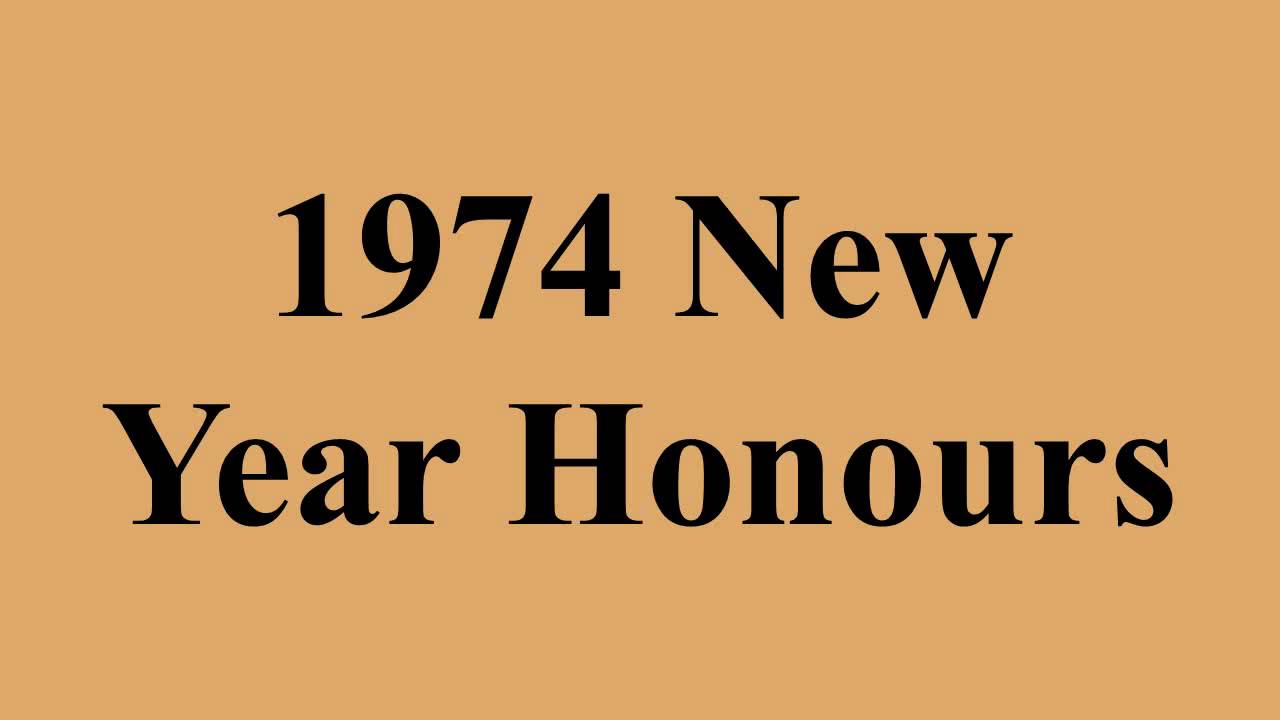 1974 New Year Honours