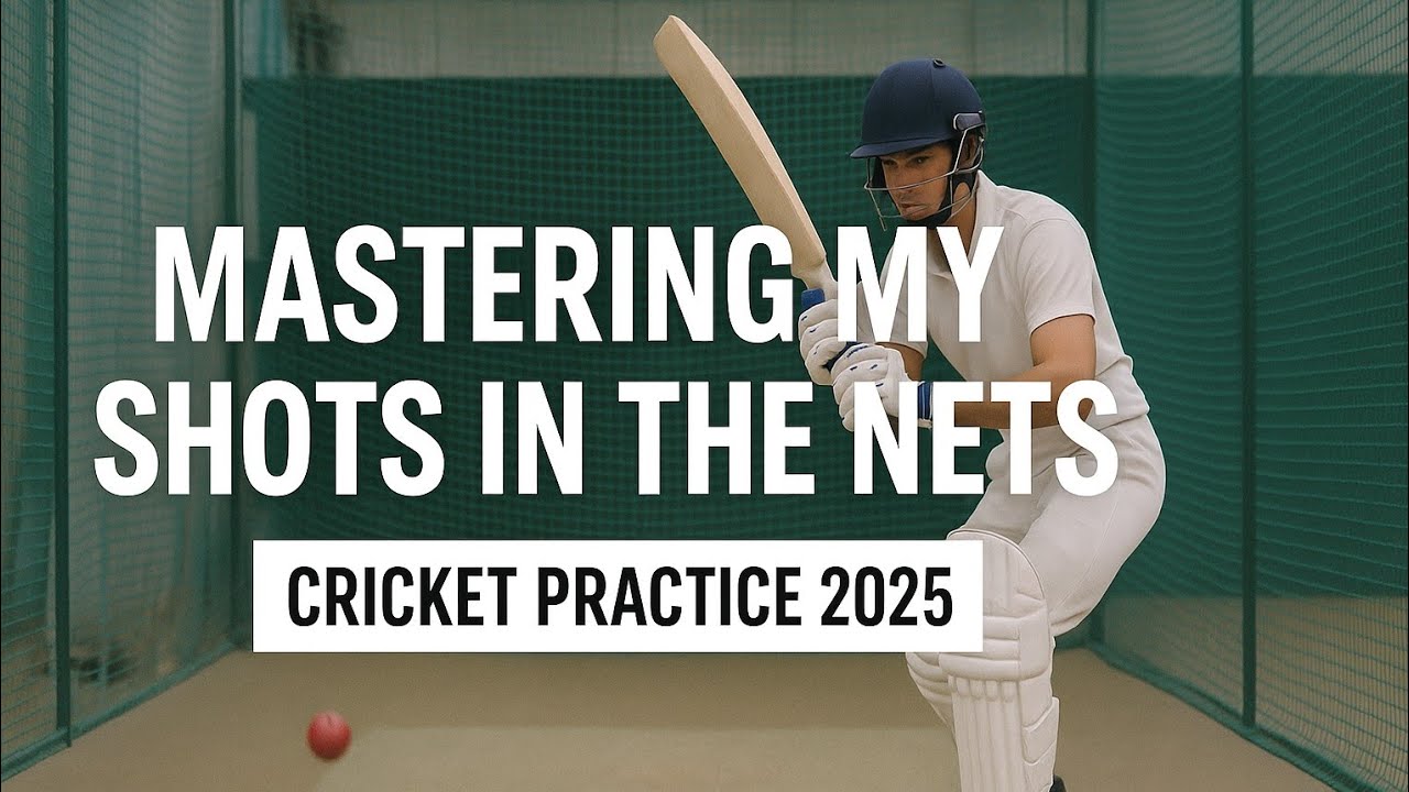 Mastering My Shots in the Nets | Cricket Practice 2025 - YouTube