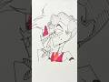 【Hazbin Hotel】アラスターの横顔を本気で描いてみた！！！ #drawing #howtodraw #art #hazbinhotel #alastor