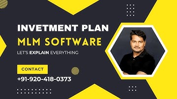 MLM Software 💹 | Investment Plan MLM Software 2025 | Kanak Technology