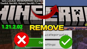 HOW TO REMOVE MINECRAFT ￼BETA TEXT 1.21.2 | 2024