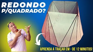 ✅COMO TRAÇAR UM REDONDO PARA QUADRADO na chapa sem complicação !!