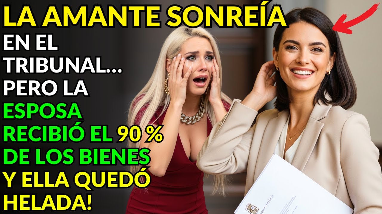 LA AMANTE SONREÍA EN EL TRIBUNAL… PERO LA ESPOSA RECIBIÓ EL 90 % DE LOS BIENES Y ELLA QUEDÓ HELADA!