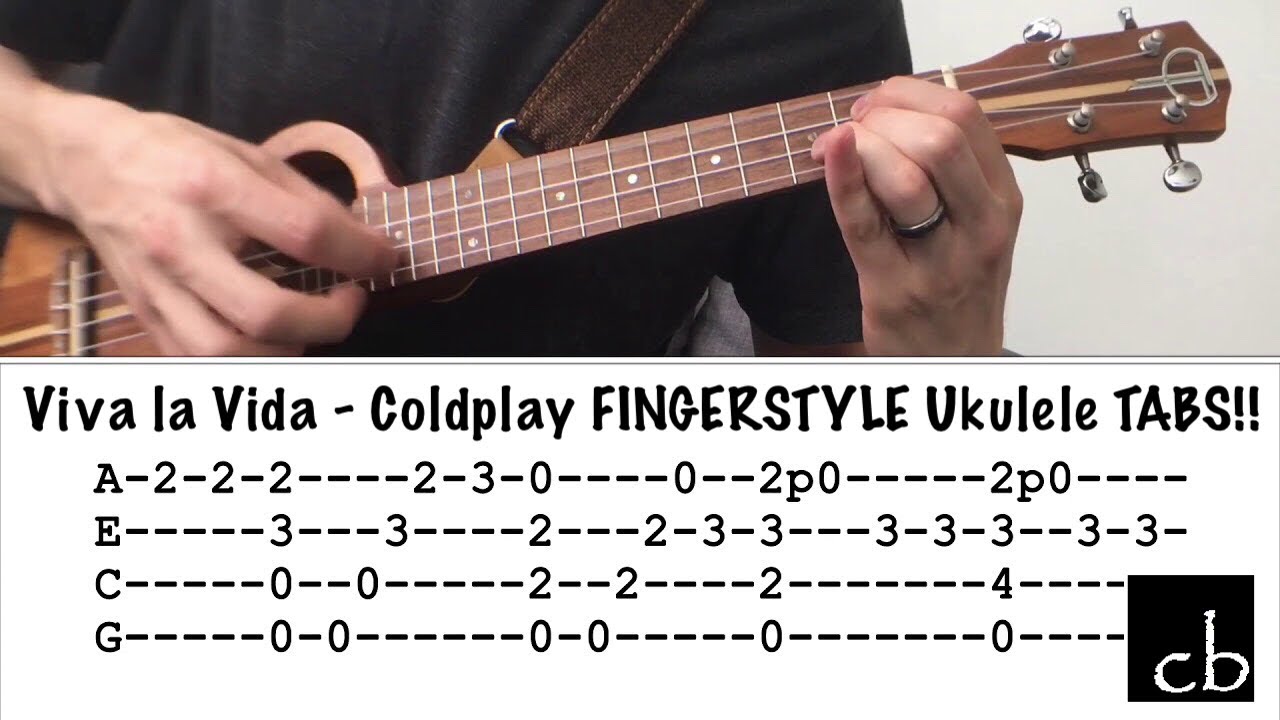 Viva La Vida Coldplay Fingerstyle Ukulele Tutorial Youtube