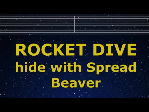 Karaoke♬ ROCKET DIVE - hide with Spread Beaver【No Guide Melody】 Instrumental, Lyric Romanized