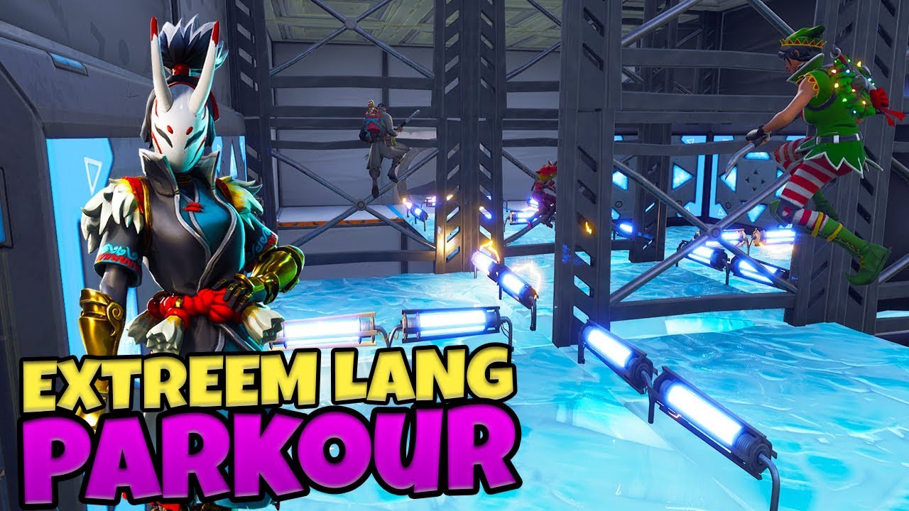 EXTREEM LANG PARKOUR - Fortnite met Don & Duncan