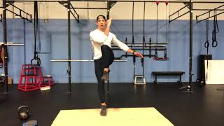Lunge to Cross Touch (Home Workout)