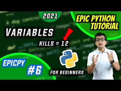 [Hindi] Variables in Python for Beginners 2021 || #6 Epic Python Tutorials #EPICPY @conquerworld_in