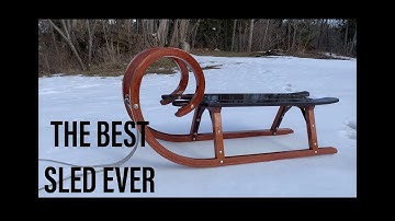 DIY wooden sled
