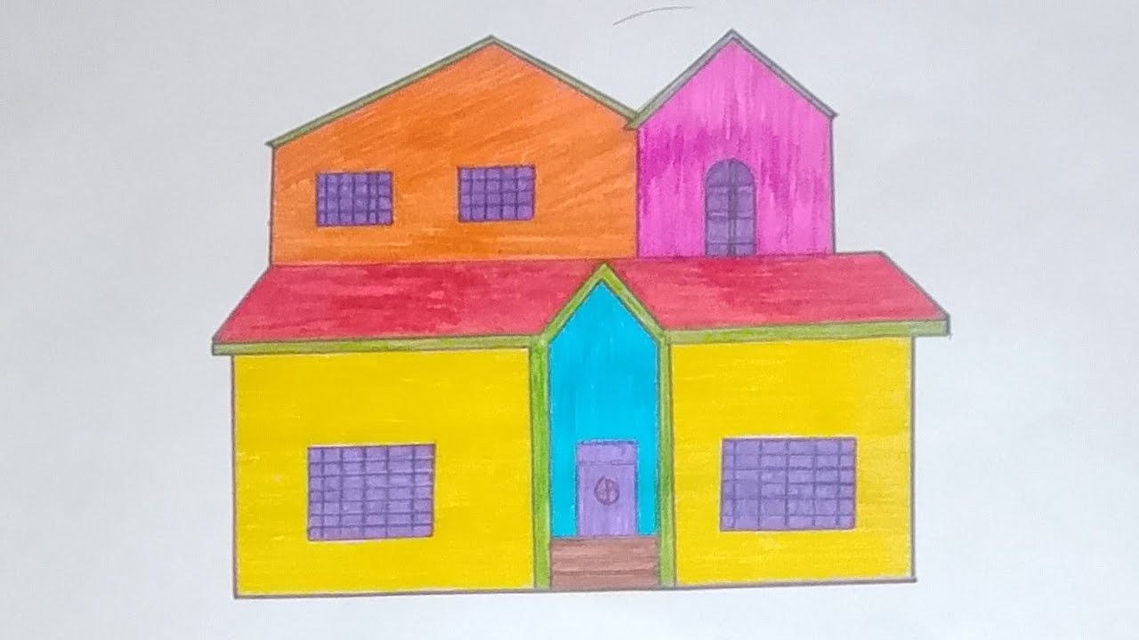 How to Draw a House | Easy Step by Step Drawing