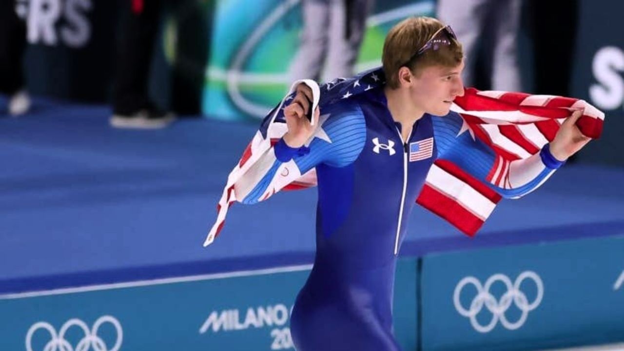 Jordan Stolz Makes HISTORY! 2nd Gold & NEW Olympic Record | Men's 500m Speed Skating