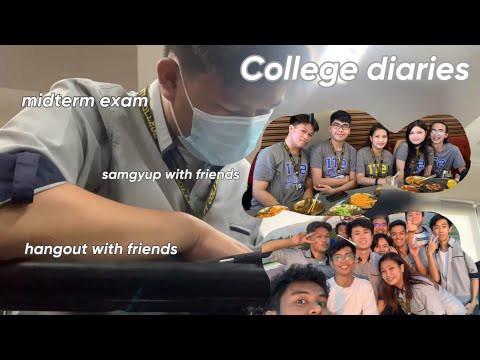 COLLEGE DIARIES EP.2 |  MIDTERM EXAM, FRIENDS | Bryan Camacho