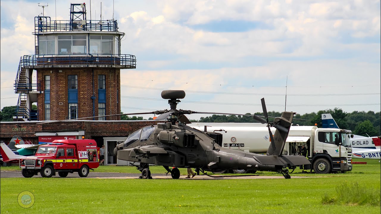 Boeing Apache AH-64E Helicopter, Test Flight And Departure From Manchester Barton Aerodrome