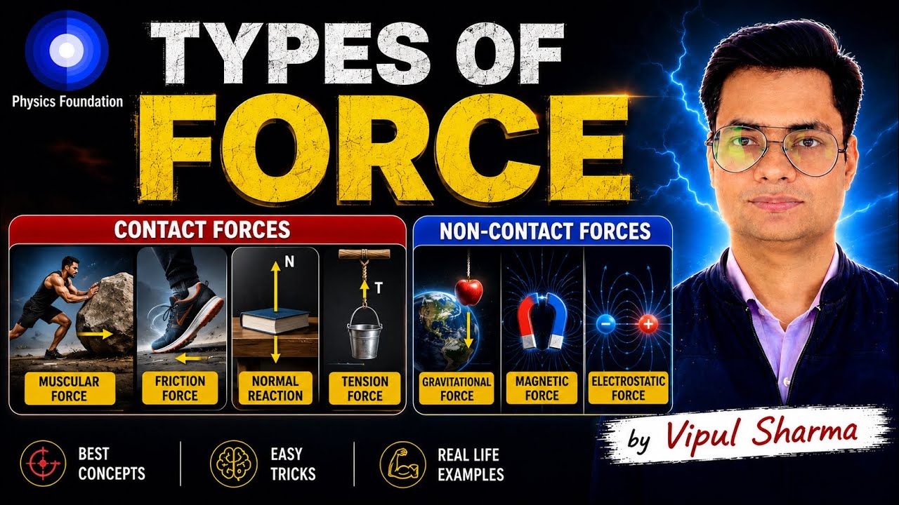 Types Of Force by Vippul Dorbi || Physics Foundation