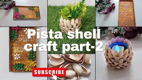 DIY Home Decor |cardboard craft |Best out of waste craft|Pista shell craft ideas part-2
