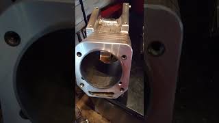 Billet animal and custom tillison stroker block. receiver grooves are finished.