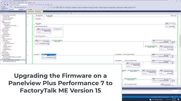 Upgrading the Firmware on a Panelview Plus Performance 7 to FactoryTalk ME Version 15