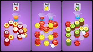 Fruit Hexa Sort Mobile Game | Gameplay Android screenshot 3