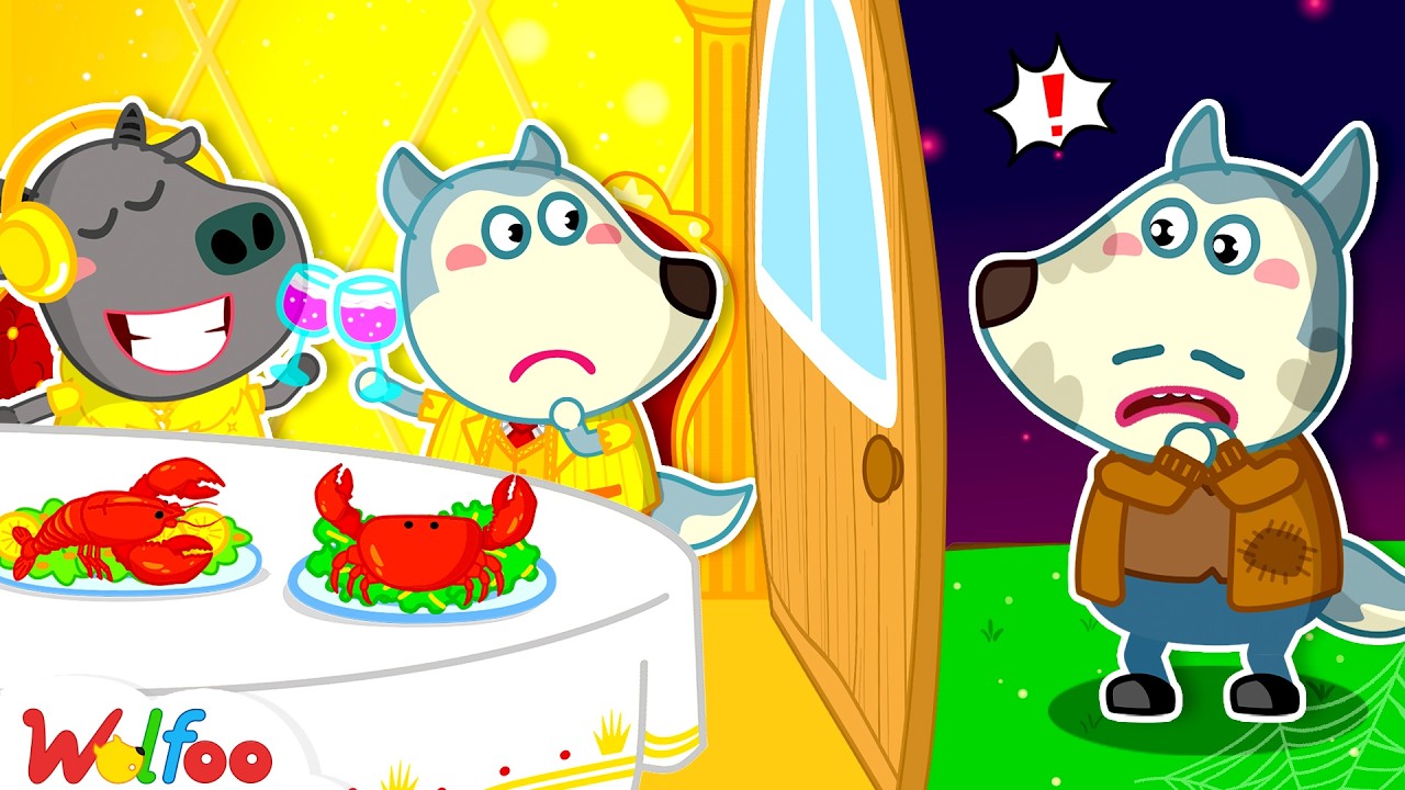 Rich vs Broke: Kid Leaves His Dad to Play with Rich Friends | Cartoons For Kids | Wolfoo Family