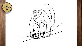 Information How to draw a howler monkey easy step by step Guide