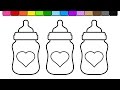 Coloring Pages Of Baby Bottles