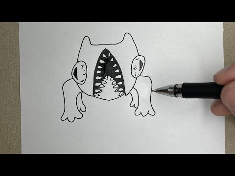 How to draw Lazcat from Garten of Banban 3 Very Easy