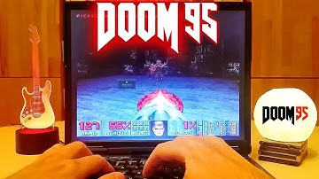 Doom95 on real Win95 on IBM ThinkPad T23 (early Windows gaming)