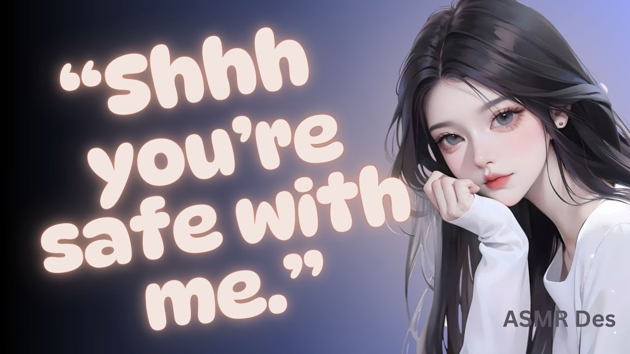 shhh… close your eyes, you’re safe with me now 🤍 | asmr gf comforts you to sleep